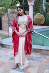 Regal Radiance Draped Indo Western Stylish Outfits