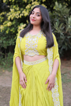 Lemon Zest Embellished Three Piece Set