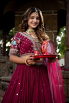 Royal Maroon Elegance Lehenga